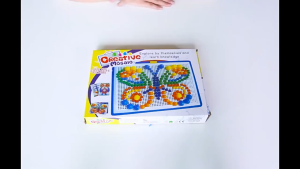 กระดานปักหมุด 296 Pcs ของเล่นปักหมุด กระดานปักหมุดโมเสก Creative Mosaic