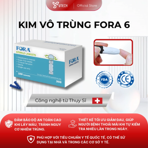 [YTECH] Giá Sốc - 50 Kim Vô Trùng Sử Dụng Cùng Máy Đo Đường Huyết FORA 6