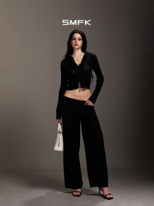 SMFK | Straight Knit Casual Trousers