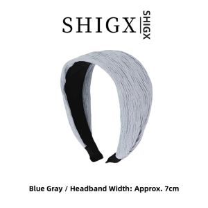 Yellow Glitter Wide Edge Headband For Summer Covering Hair Seam High Forehead