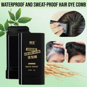 Waterproof And Sweat-Proof Hair Dye Comb Hair Dye Sticks To Dye Black Quickly Cover White Hair Hide Hair Root
