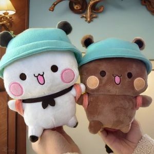 Soft Yier Bubu และ Dudu Bear Panda Plushies พร้อมกระเป๋าเป้สะพายหลังการ์ตูนตุ๊กตาสัตว์ตุ๊กตา Appease Peluche Plush ของเล่นของขวัญวันเกิด