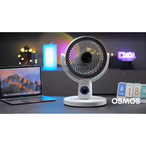 OSMOS Standing Fan 3 Battery Powered | Long Battery Life | Adjustable Height | Remote Control | Durable & Portable