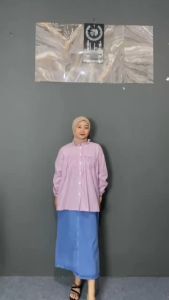 Nara Blouse - Atasan Salur - Blouse wanita - Busui - Kekinian - Pakaian Wanita - Bisa Cod
