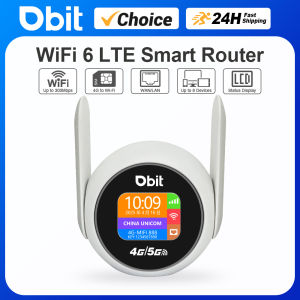 Wi-Fi 6 Smart Display Router 4G LTE Router 300Mbps 4G WiFi Modem Compatible With Nano 5G SIM Card Adaptive WAN/LAN
