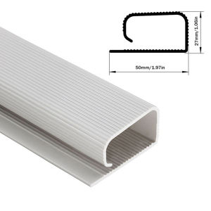 EELHOE | 40cm/15.75inch Under Desk Cable Management Tray PVC Power Wire Hider Strip Cord Holder Wire Organizer Cable Raceway