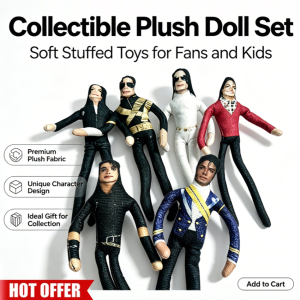 Bandai | Best Seller Michael Jackson Movable Joint Plush Stuffed Doll Anime Cosplay Prop Home Room Decoration Collectible Gift for Fans