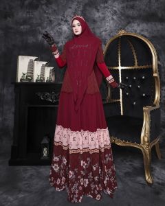 gamis syari sabian series by ac collection ceruty printing digital epson