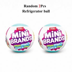 Bandai | Zuru Five Times Miniature Refrigerator Ball Toy Blind Box Set Pretend Play Minibrands Toy Childrens Gifts Blind Box