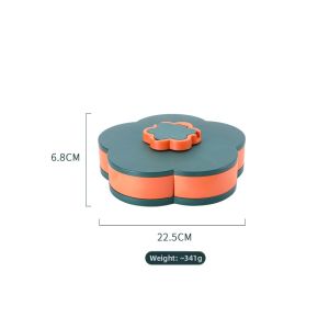 Lotus-Shaped Divided Rotating Compartment Plate