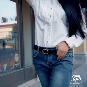 เข็มขัดหนังนิ่ม BEESTYLE สำหรับกางเกงยีน - คุณภาพสูง สไตล์นักธุรกิจ และลําลอง เหมาะกับใส่ทํางาน สําหรับทรงสี่เหลี่ยม