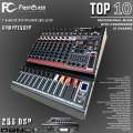 Mixer Firstclass Top 10 Top10 10 Chanel Efek Digital Reverb 256dsp Compress USB Bluetooth. 