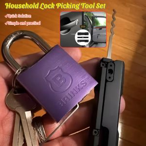 Lock Picking Tool Set Household Lock Pick Set Key Extractor Tool For Locksmith Beginners