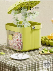 Food Grade Ice Tray with Lid Press Type Ice Maker Kitchen Tool for Cooking And Baking by JOJOS L. PD Addictive Ice Making