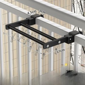 Foldable Laundry Socks Drying Rack Balcony Guardrail Outdoor Hanging Underwear Shoe Innerwear Hanger Small Drying Tool