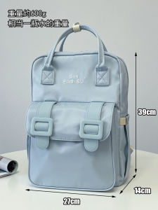 Large Capacity Maternity Bag Casual Outdoor Double Shoulder Backpack Fashionable Leisure Nylon Fabric Zipper Closure Pure Color