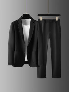 ชุดสูทผู้ชายระดับไฮเอนด์ ทรงหลวม ทรงหลวม ทรงไม่มีรอยตะเข็บ ทรงไม่มีรอยตะเข็บ ชุดสูทผู้ชายแบบลำลองสำหรับธุรกิจและลำลอง