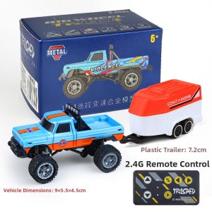 HG | High Precision Mini Alloy Rechargeable Speed Adjustable Remote Control Off-road Vehicle with Front and Rear Lights 2.4GHz
