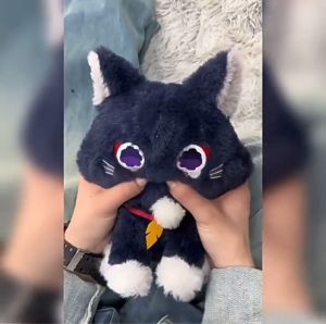 CG น่ารักจัง ตุ๊กตา ตุ๊กตายัดนุ่น CG 🌟 Genshin Impact Wanderer Cat 🌟 รูปสวนสัตว์ Teyvat Zoo Kunikuzushi ของเล่นสําหรับเด็ก