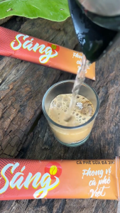 Cà Phê Sữa Đá 3in1 Tiện Lợi - Sáng - Túi 480g (30 gói) - Cafe Hòa Tan Sữa Đá Ban Me Gold - Rexsun