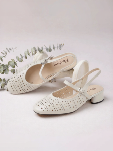 Reemoor | Peep Toe Buckle Strap Sandals