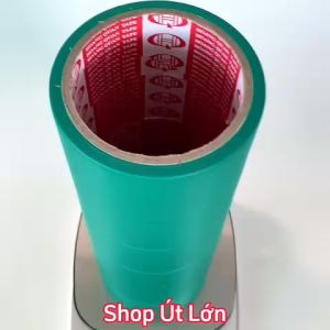 Băng keo simili màu xanh lá rộng 4.7cm dài 12 mét lõi giấy 3mm 1 cây 6 cuộn giá tại xưởng