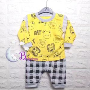 BAJU BAYI LAKI LAKI SETELAN ANAK COWO LUCU STELAN COWOK 6 12 BULAN KEREN TRENDY KEKINIAN HELLO FRIEND HEWAN TANGAN PANJANG