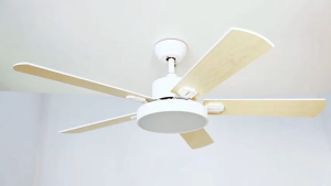 [Local delivery] 52-inch 5-blade ceiling fan with dimmable light quiet DC motor 22W LED three-tone light 6-speed remote control with forward and reverse rotation and timer function