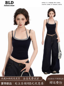 Áo Ba Lỗ Không Đệm Ngực Phong Cách Mỹ Dành Cho Nữ Mùa Hè Che Chắn Mỡ Thừa Không Dây Áo Khoác Ngoài Áo Ba Lỗ Không Dây Áo Ba Lỗ Không Dây