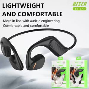 BISEN BT-677 Bone Conduction Wireless Earphone Bluetooth Compatible Sports Gaming Low Latency Noise