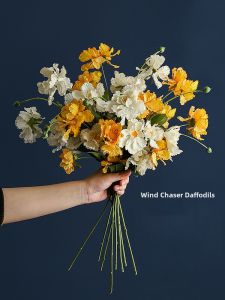 Nordic Style Artificial Flowers Dried Flowers Wheel Wind Chrysanthemum Table Decoration Luxury Dining Table Ornament Living Room