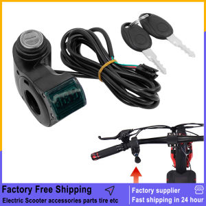 Voltmeter Key Thumb Throttle Digital Button Display Lock with Switch Power for ZERO 8X 10X 11X LCD Electric Scooter Accessories
