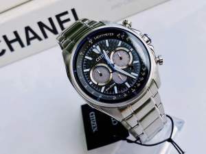ĐỒNG HỒ NAM CHÍNH HÃNG CITIZEN CA4560-81E Eco Drive Chronograph Silver Stainless Steel For Men