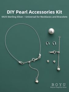 BOYU | S925 Silver Pearl DIY Bracelet Necklace Accessory