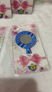 ( isi 50 pcs ) souvenir cermin doraemon kemas alas shaby