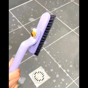Chổi Chà Sàn Nhà Tắm Xoay 360 Độ Đa Chức Năng Chổi Cọ Sàn Tích Hợp Kẹp Gắp Rác 2 Trong 1