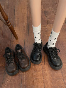 British Retro Brown Thick Heel Versatile College Style Womens Shoes Spring 2025 New Fashion Soft Girl Jk Single Shoes