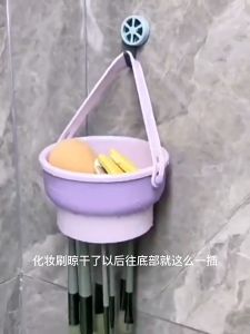 Agate ชามซิลิโคนล้างแปรงแต่งหน้า 3-in-1 อ่างซิลิโคนล้างแปรง พับได้ - ตากได้ วัสดุ: ปลอดภัย สำหรับการใช้งานเครื่องล้างแปรงแต่งหน้า