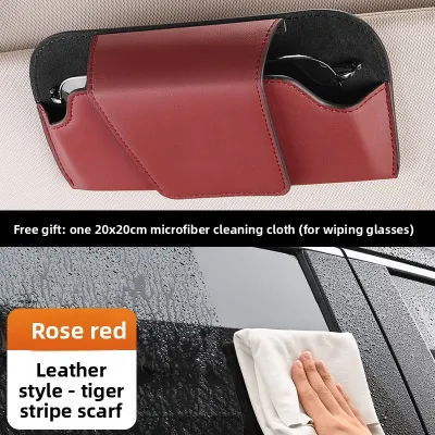 LANLIANGMAIRUICHI | Multi-Function Car Sun Glasses Holder with Sun Visor Organizer and Hook