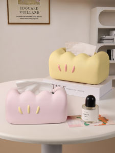 Nordic Style Ceramic Tissue Box Creative Desktop Decorations Practical Living Room Tea Table Small Storage Accessories