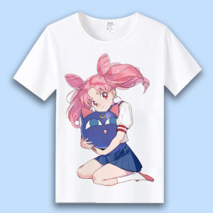Bandai | New Sailor Warrior Water Ice Moon Moving Cartoon Peripheral Short Sleeve Upper Short Sleeve T-Shirt Half Sleeve