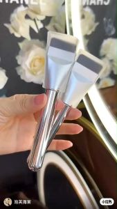 แปรงเกลี่ยรองพื้น แปรงลงรองพื้นหัวแบน แปรง สำหรับลงรองพื้น ไม่บาดหน้า แปรงมาสก์หน้า ขนสั้น บางเฉียบ ปกปิดเบา