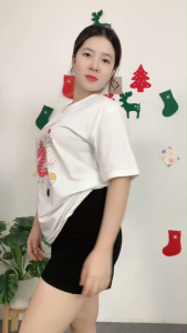 ชุดเซ็ตลุคสบาย เสื้อยืดคอตตอน+กางเกงขาสั้น