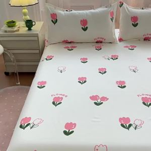 JIFANPAUL | Delicate Thick Bed Sheet Set Pure Washed Cotton 1.5m