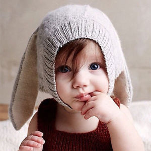 Autumn Winter Toddler Infant Knitted Baby Hat Adorable Rabbit Long Ear Hat Cute Baby Cap Photo Props For Baby Kids Baby Hat Cute