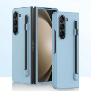 Luxury Skin Feeling PC Hard Case for Samsung Galaxy Z Fold 8 Ultra 7 6 5 4 3 with S Pen Slot and Pen Ultra-thin Shockproof Cover