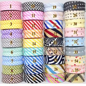 25mm Cotton Bias Tapes Single Folded Bias Binding Tapes Cross Grain Series Craft Apparel Sewing Cloth Fabric Tape 5m Per Roll
