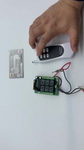 6 Relay Receiver Wireless Remote System with Digital RF Remote 10A 12V/24V DC for Home Plant Lighting Fan Pump Control