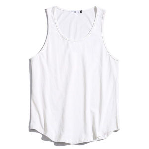 Sports Vest Mens Fitness 2023 Summer Fashion Loose Fashion Brand Ins Waistcoat Top Pure Cotton Basketball Sleeveless T-Shirt