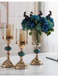 Đèn Cầy Vàng Phong Cách Bắc Âu Đơn Giản Sang Trọng Trang Trí Nhà Dùng Để Chụp Ảnh Đám Cưới Kiểu Mỹ Châu Âu Trang Trí Nhà